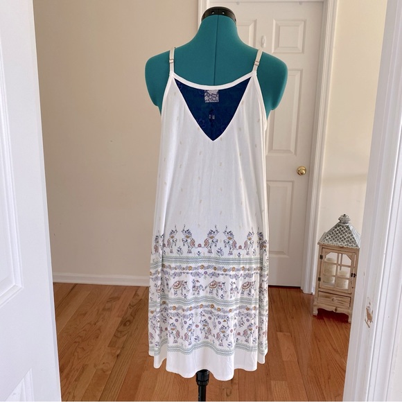 Soma Small Slip Dress Chemise Elephant Print Lace Back - Picture 2 of 14